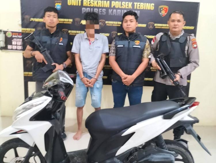 Terlibat Curanmor, Residivis Kasus Narkoba Dibekuk Anggota Reskrim Polsek Tebing Karimun
