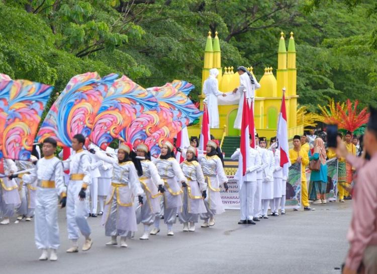 Kafilah Kota Tanjungpinang Angkat Tema "Kebesaran Kemaharajaan Melayu Pulau Penyengat"