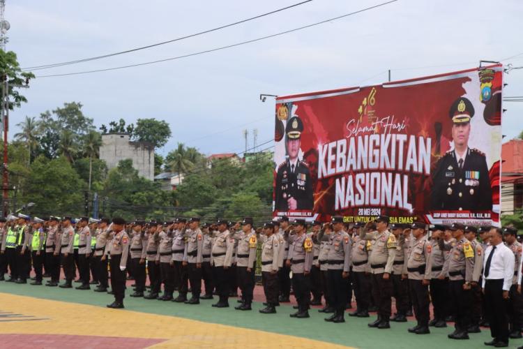 Upacara Hari Kebangkitan Nasional di Mapolresta Tanjungpinang Berlangsung Khidmat