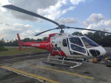 Bantuan Helikopter Water Bombing Tiba di Pekanbaru untuk Antisipasi Karhutla 