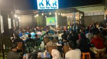 Nobar di KKR Tanjungpinang Disambut Riuh Pendukung Meski Indonesia Kalah