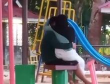Video Perilaku Tidak Senonoh Sejoli di Taman Pamedan Tanjungpinang, Viral di Medsos