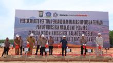 Peletakan Batu Pertama Pembangunan Markas Kepolisian Terpadu di KEK Galang Batang