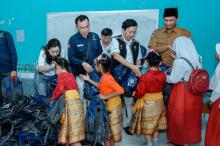 Asparnas Kepri Bersama Lion Club Singapura Salurkan Bantuan ke Pelajar dan Panti Asuhan
