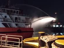 Kapal SPOB Jeanita Pertamina Terbakar di Perairan Tanjung Uban Bintan