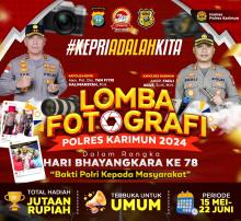 Lomba Foto HUT Bhayangkara ke-78 oleh Polres Karimun, Raih Hadiah Jutaan Rupiah!