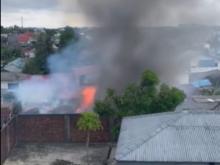 Kebakaran di Tanjungpinang, Rumah Kosong di Gang Karet I Hangus Terbakar