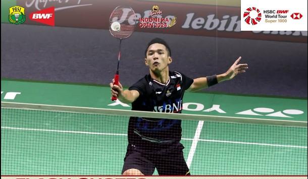 Jonatan Christie Terhenti di Babak Pertama Indonesia Open 2024