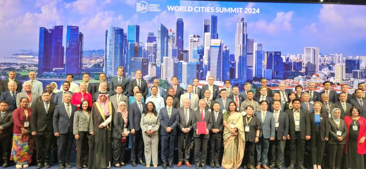 Bupati Bintan Roby Kurniawan Hadiri World Cities Summit 2024 di Singapura
