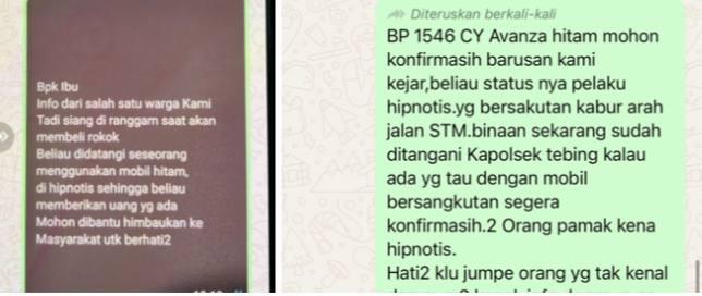 Terjadi Dugaan Tindakan Hipnotis di Karimun, Pelaku Diamankan Polisi