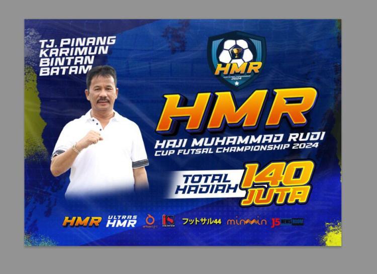 HMR Cup Futsal Championship 2024 Gairahkan Dunia Futsal di Kepri, Digelar di 4 Kabupaten/Kota