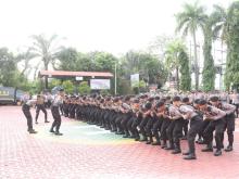 59 Siswa Diktukba SPN Polda Kepri Melaksanakan Latja di Polres Karimun
