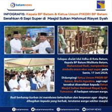 INFOGRAFIS: Kepala BP Batam dan Ketua Umum PIKORI BP Batam Serahkan 6 Sapi Super