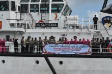 HUT Bhayangkara ke-78: Polres Bintan Gelar Upacara Pelarungan Bunga