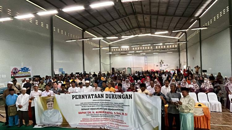 Masyarakat Moro Deklarasikan Dukungan untuk Aunur Rafiq sebagai Calon Wakil Gubernur Kepri