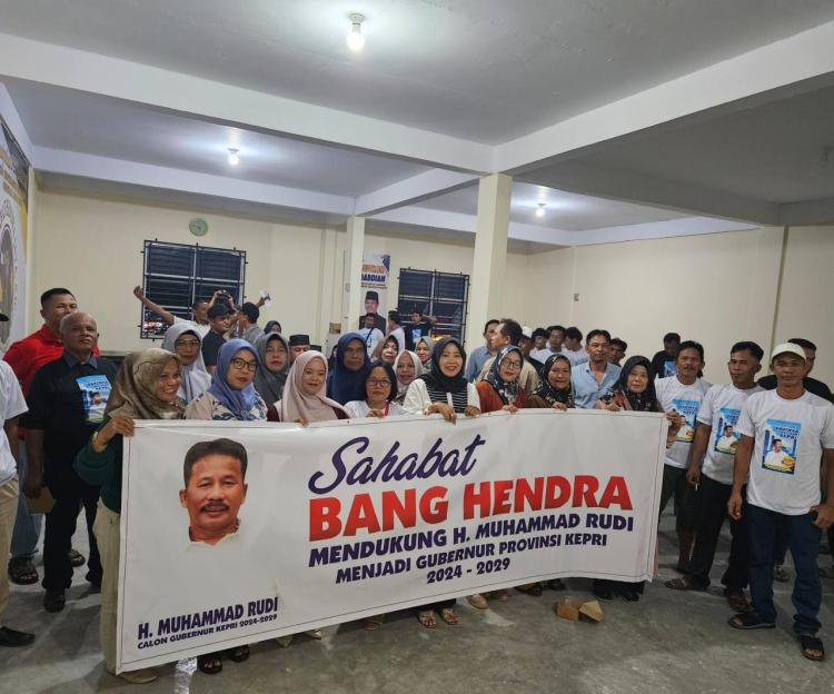 Sahabat Hendra Jaya dan Kader Nasdem Tanjungpinang Kompak Dukung Muhammad Rudi di Pilgub Kepri 2024