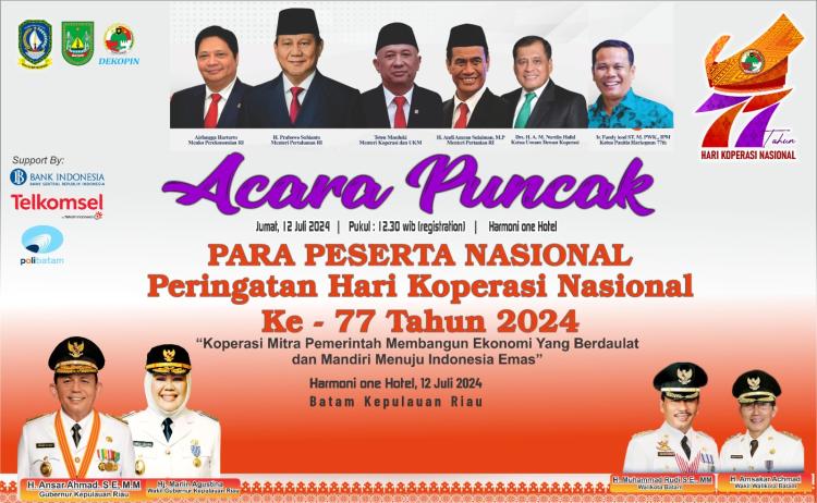 Harkopnas 2024: Persiapan 99%, Batam Siap Laksanakan Puncak Hari Koperasi Nasional 2024