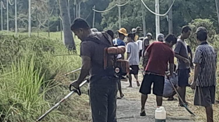 Warga Nopong di Lingga Gelar Jumat Bersih, Wujud Sinergi Masyarakat Jaga Kebersihan Lingkungan