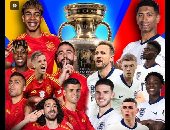 Jadwal dan Prediksi Final Euro 2024: Spanyol vs Inggris, Senin 15 Juli 2024 di Olympiastadion Berlin