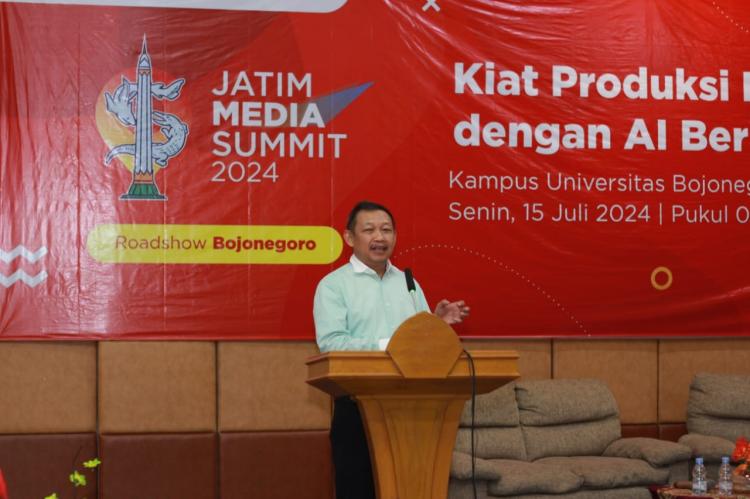 Roadshow Jatim Media Summit 2024 di Bojonegoro: Jurus Produksi Konten Digital dengan AI