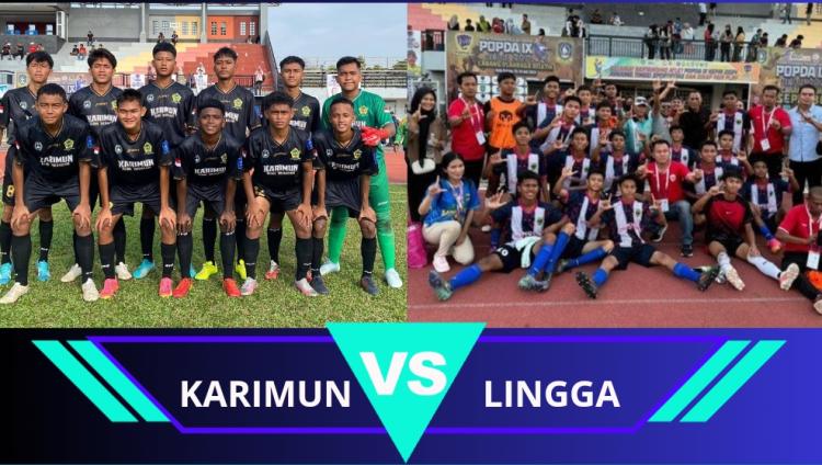 Popda Kepri IX 2024 Cabor Sepakbola: Karimun Tantang Lingga di Final