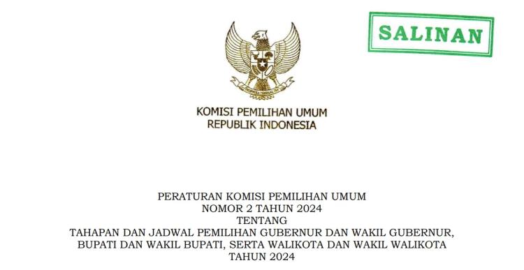 Catat! Jadwal Pendaftaran Calon Bupati/Walikota dan Gubernur Pilkada Kepri 2024