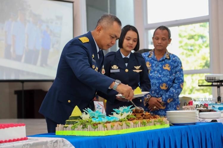 Acara Syukuran Peringatan ke-77 Hari Bakti TNI AU di Lanud Raja Haji Fisabilillah