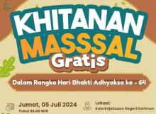 Khitanan Masal Gratis di Karimun: Kejaksaan Negeri Rayakan Hari Adhyaksa ke-64