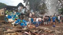 Breaking News! Gudang Barang Seken di Kampung Air Batam Kota Ludes Terbakar