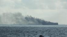 Dua Kapal Tanker Pengangkut Minyak Terbakar di Laut Singapura