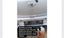 Mobil Taksi Online Ditemukan Rusak Parah dan Ada Bercak Darah di Jembatan 5 Barelang Batam
