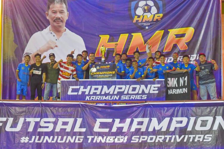 SMKN 1 Karimun dan NW X Omblek Juarai HMR Cup Futsal Championship Karimun 2024
