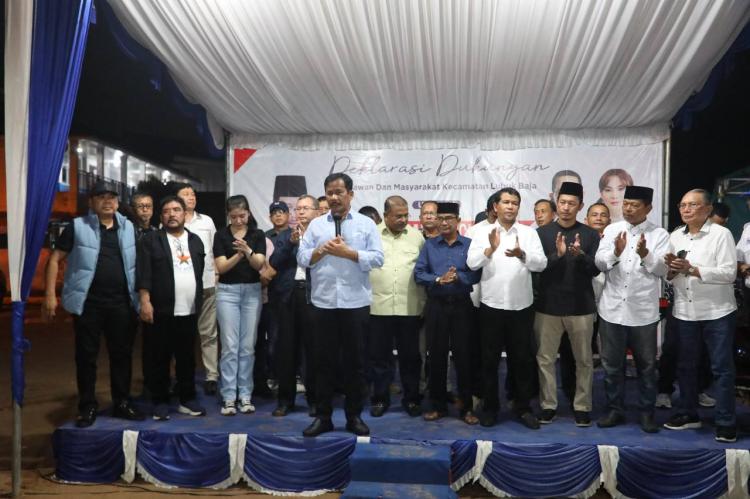 Relawan HMR Deklarasikan Dukungan untuk Amsakar - Li Claudia di Pilwako Batam 2024