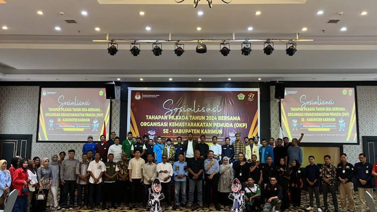 KPU Karimun Gelar Sosialisasi Tahapan Pilkada Bersama Organisasi Kemasyarakatan Pemuda