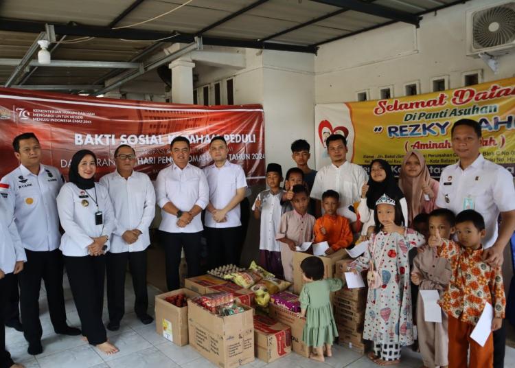 Semarak Hari Pengayoman ke-79, Kantor Imigrasi Batam Gelar Bakti Sosial di Panti Asuhan Rezky Ilahi