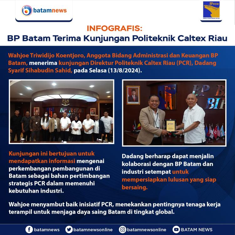 INFOGRAFIS: BP Batam Terima Kunjungan Politeknik Caltex Riau