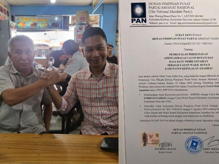 Kejutan Pilkada Anambas 2024: Neko Wesha Pawelloy Berpasangan dengan Taufik, PAN Alihkan Dukungan
