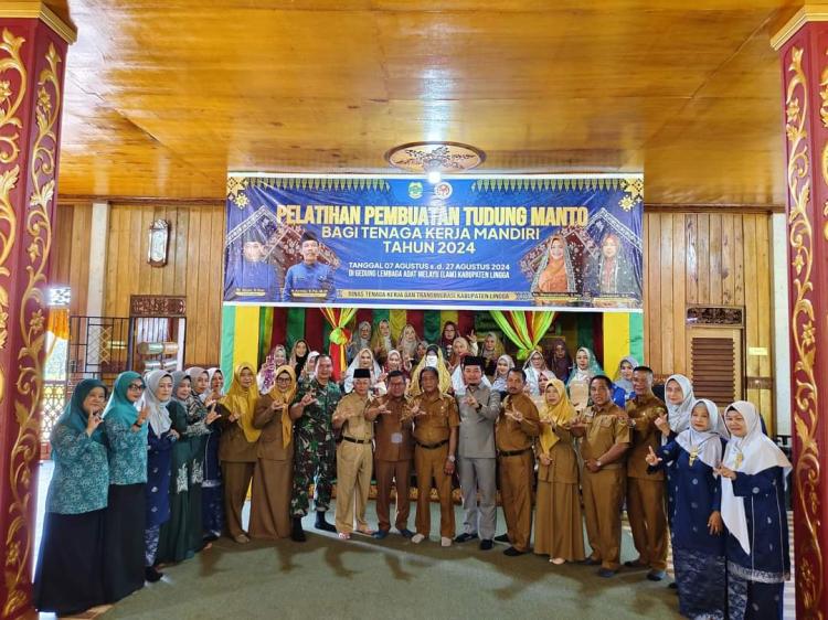 Pelatihan Pembuatan Tudung Manto di Lingga Resmi Ditutup, Dorong Pelestarian Warisan Budaya