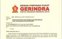 DPP Partai Gerindra Usung Kader PDI Perjuangan dalam Pilkada Tanjungpinang 2024