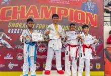 Karateka Asal Kepri Raih Medali Emas dan Perunggu di Kejuaraan Nasional Piala Menkopolhukam 2024