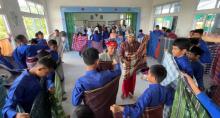Perkumpulan Perkasa Alam Karimun Ajarkan Seni Tradisional Melayu kepada Siswa SMPN 3 Tebing