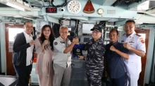 KRI Bung Tomo 357 Singgah di Pelabuhan Batu Ampar, BP Batam: Mari Dukung TNI AL Jaga Kedaulatan Laut NKRI