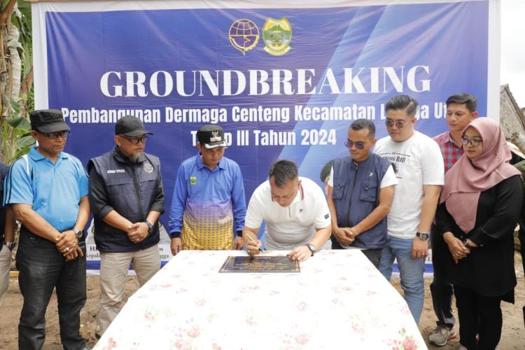 Dermaga Centeng Tahap III Dibangun, Bupati Lingga Optimis Tingkatkan Aksesibilitas Masyarakat Desa Limbung