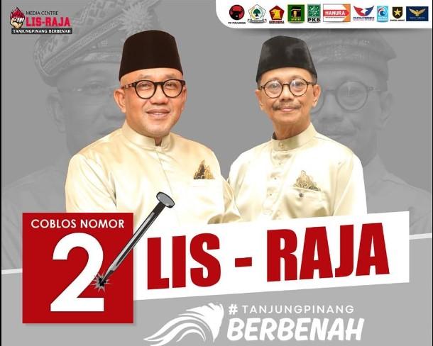 Lis Darmansyah - Raja Ariza Raih Nomor Urut 2 di Pilkada Tanjungpinang 2024, Siap Perjuangkan Ekonomi dan Kemiskinan