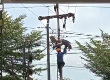 Pria Tersengat Listrik Saat Perbaiki Jaringan Internet di Tanjungpinang, Senin Siang