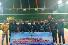 Laga Final Voli Putri Bupati Lingga Cup 2024: Senempek Bersatu Optimis Hadapi Lundang