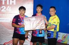 Pebulutangkis Muda Panggak Darat Habib/Ari Juara Turnamen Merah Putih Cup II 2024