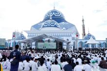 Masjid Agung Raja Hamidah Batam Resmi Dibuka Kembali, Ribuan Jemaah Peringati Maulid Nabi
