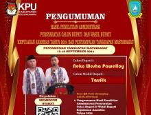 Sah! KPU Kepulauan Anambas Tetapkan Empat Paslon untuk Bertarung di Pilkada 2024