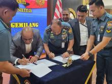PT. STG dan TNI AL Kerja Sama Pendalaman Alur Laut di Area Latihan Perang Pantai Todak Dabo Singkep